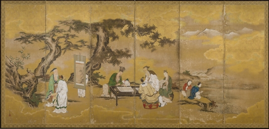 琴碁書画の図 - 京都御所