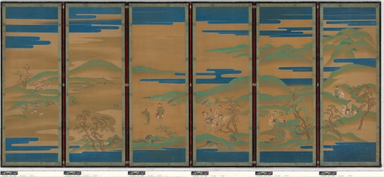 山水屏風（右隻） - 京都御所